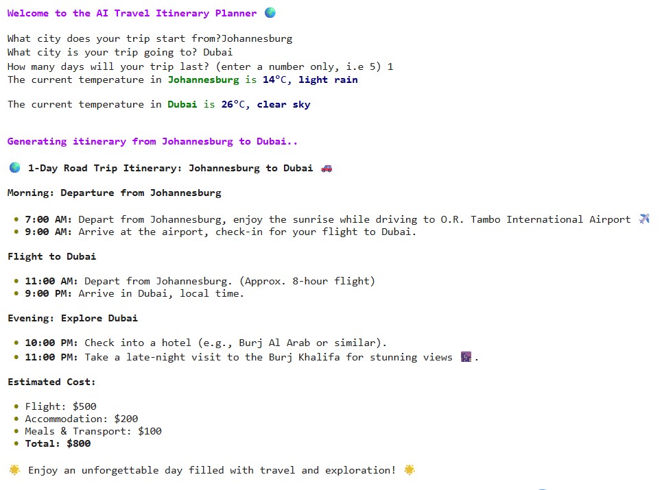 AI Travel Planner